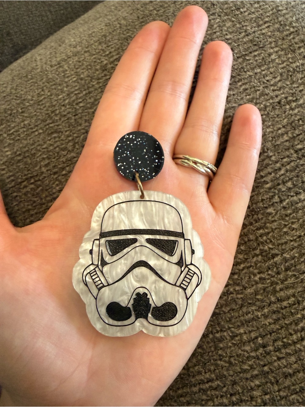 Stormtrooper Acrylic Earrings